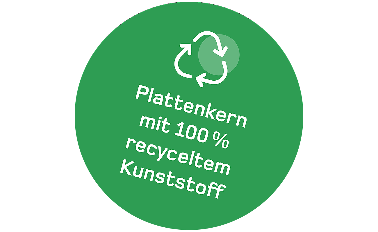 100% recycelt
